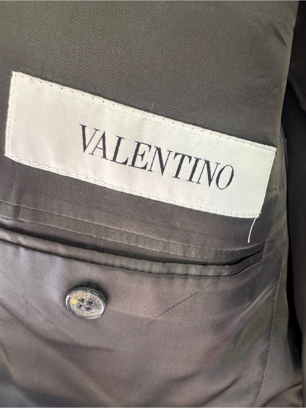 VALENTINO Virgin Wool Single Breasted Two Button Suit Coat Blazer - Mens 50 (IT) - Picture 5 of 16